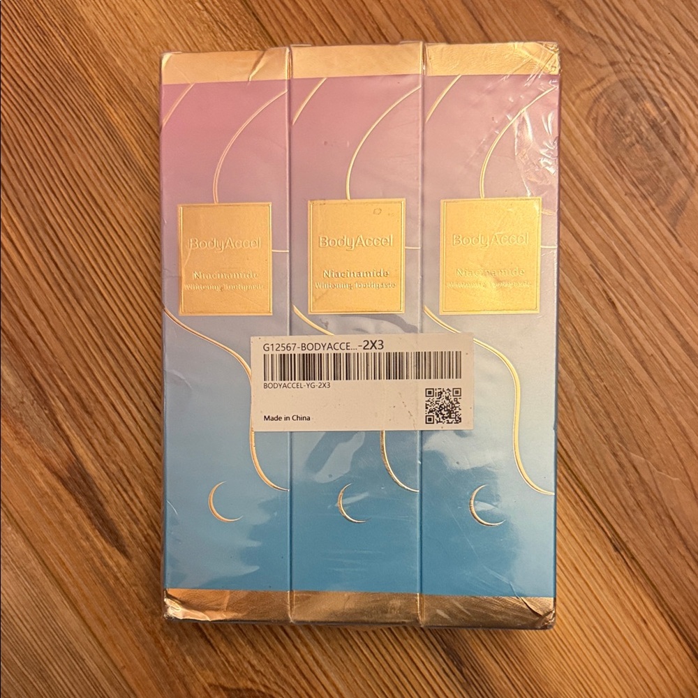 Gradient Skincare Set with Gold Accents ToothPaste